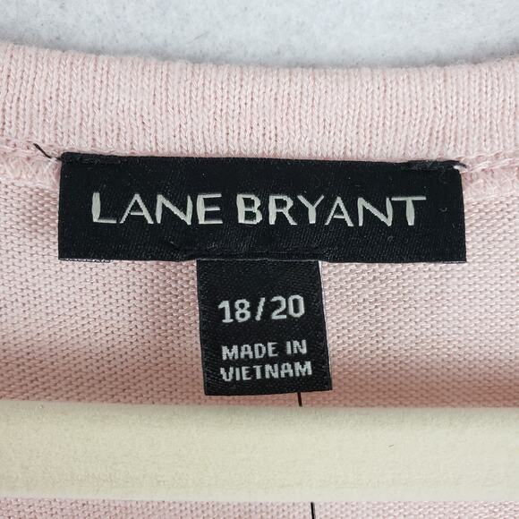 Lane Bryant 18/20 Crochet Lace Trim Blouse Pastel‎ Pink Feminine Fairy Coquette - Picture 5 of 10